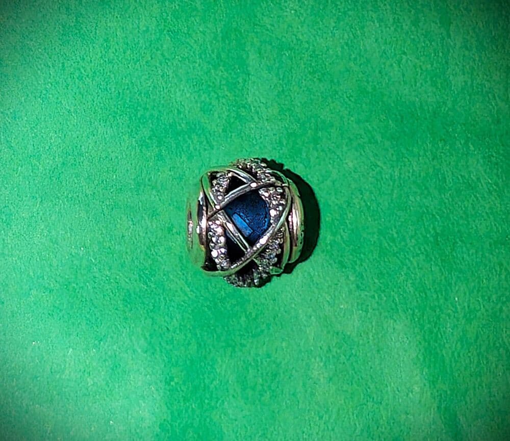 Authentic Pandora Blue Galaxy Celestial Charm S925 Silver 796361NCB NWOT Retired - Thumbnail 2