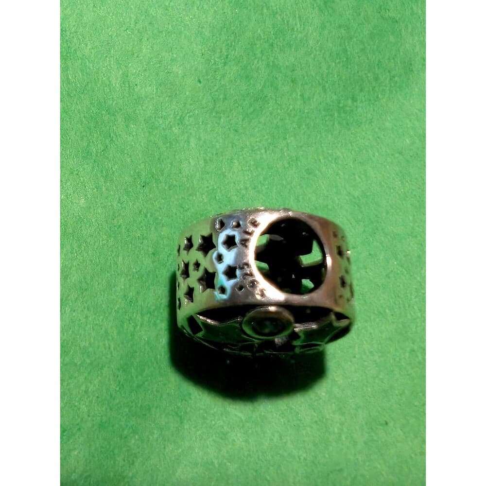 Authentic Pandora Sparkling Night Sky Charm S925 Sterling Silver Retired Moon - Thumbnail 4