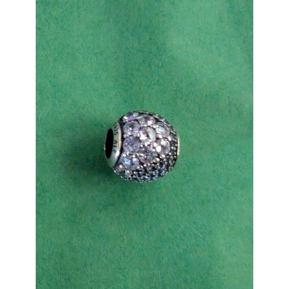 Authentic Pandora Enchanted Crystal Charm Blue Crystals S925 Silver NWOT RETIRED