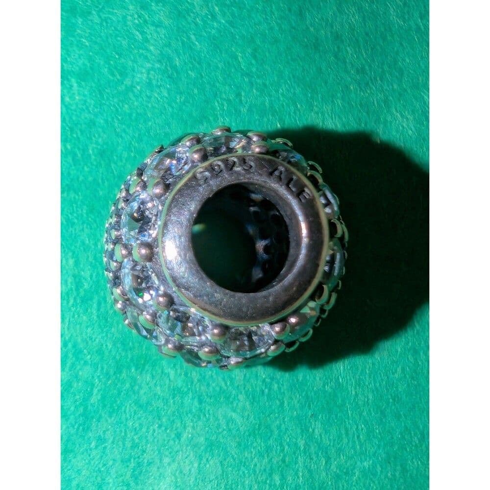 Authentic Pandora Enchanted Crystal Charm Blue Crystals S925 Silver NWOT RETIRED - Thumbnail 5