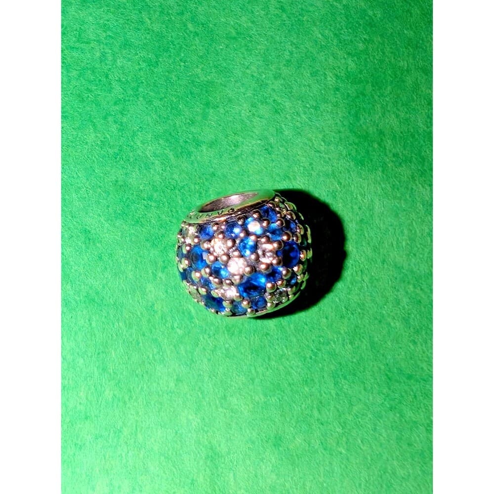 Pandora Sky Mosaic Pave Charm Mixed Blue Crystals S925 Silver NWOT Retired