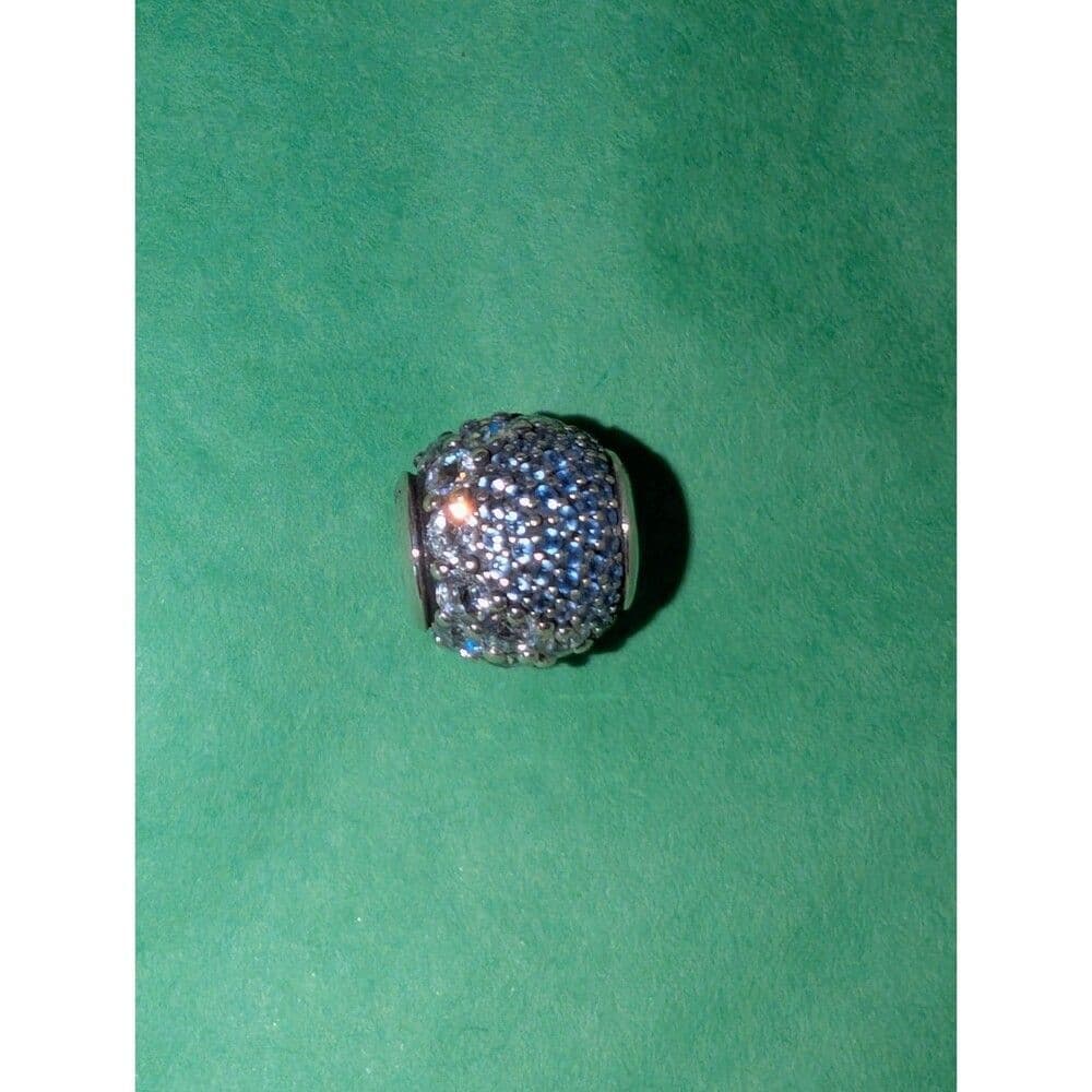 Authentic Pandora Enchanted Crystal Charm Blue Crystals S925 Silver NWOT RETIRED - Thumbnail 7