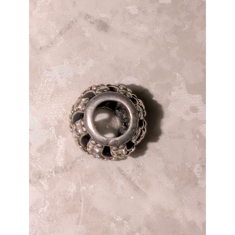Pandora Winter Wisp S925 Silver Clear CZ Pavé Openwork Charm Retired - Thumbnail 6