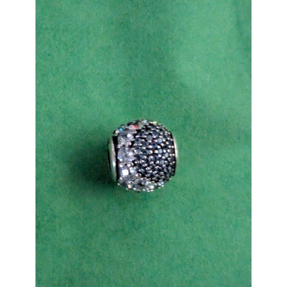 Authentic Pandora Enchanted Crystal Charm Blue Crystals S925 Silver NWOT RETIRED - Thumbnail 2