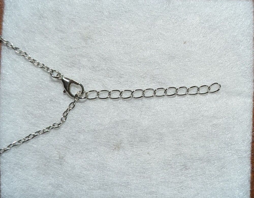 Enchanted Leaf Moonstone Necklace - Silver-Tone - Thumbnail 2