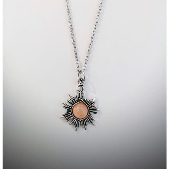 Sun Pendant Adjustable Necklace – Radiant Boho Adjustable Sun Necklace - Thumbnail 3