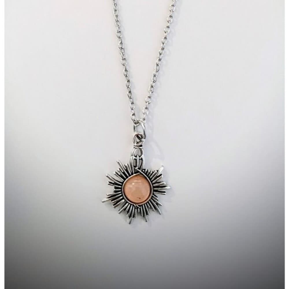 Sun Pendant Adjustable Necklace – Radiant Boho Adjustable Sun Necklace - Thumbnail 2