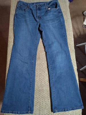 No Boundaries Jeans Womens 15 Blue Cotton Denim Bootcut Faded Stretch Workwear