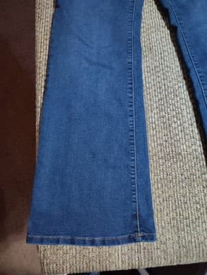 No Boundaries Jeans Womens 15 Blue Cotton Denim Bootcut Faded Stretch Workwear - Thumbnail 2