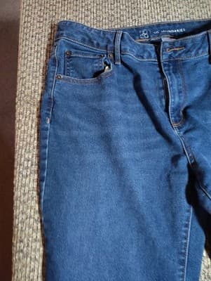 No Boundaries Jeans Womens 15 Blue Cotton Denim Bootcut Faded Stretch Workwear - Thumbnail 4