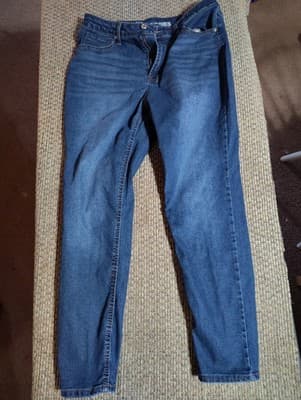 No Boundaries Jeans Womens 14 Blue Cotton Denim Bootcut Faded Stretch Workwear