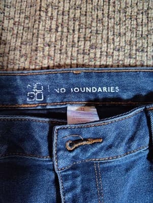 No Boundaries Jeans Womens 15 Blue Cotton Denim Bootcut Faded Stretch Workwear - Thumbnail 6