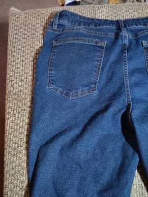 No Boundaries Jeans Womens 14 Blue Cotton Denim Bootcut Faded Stretch Workwear - Thumbnail 9