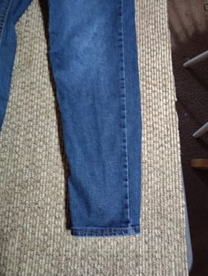 No Boundaries Jeans Womens 14 Blue Cotton Denim Bootcut Faded Stretch Workwear - Thumbnail 3
