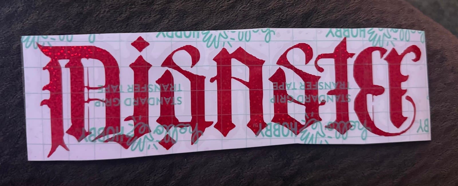 Upside down words BEAUTIFUL DISASTER - Thumbnail 2