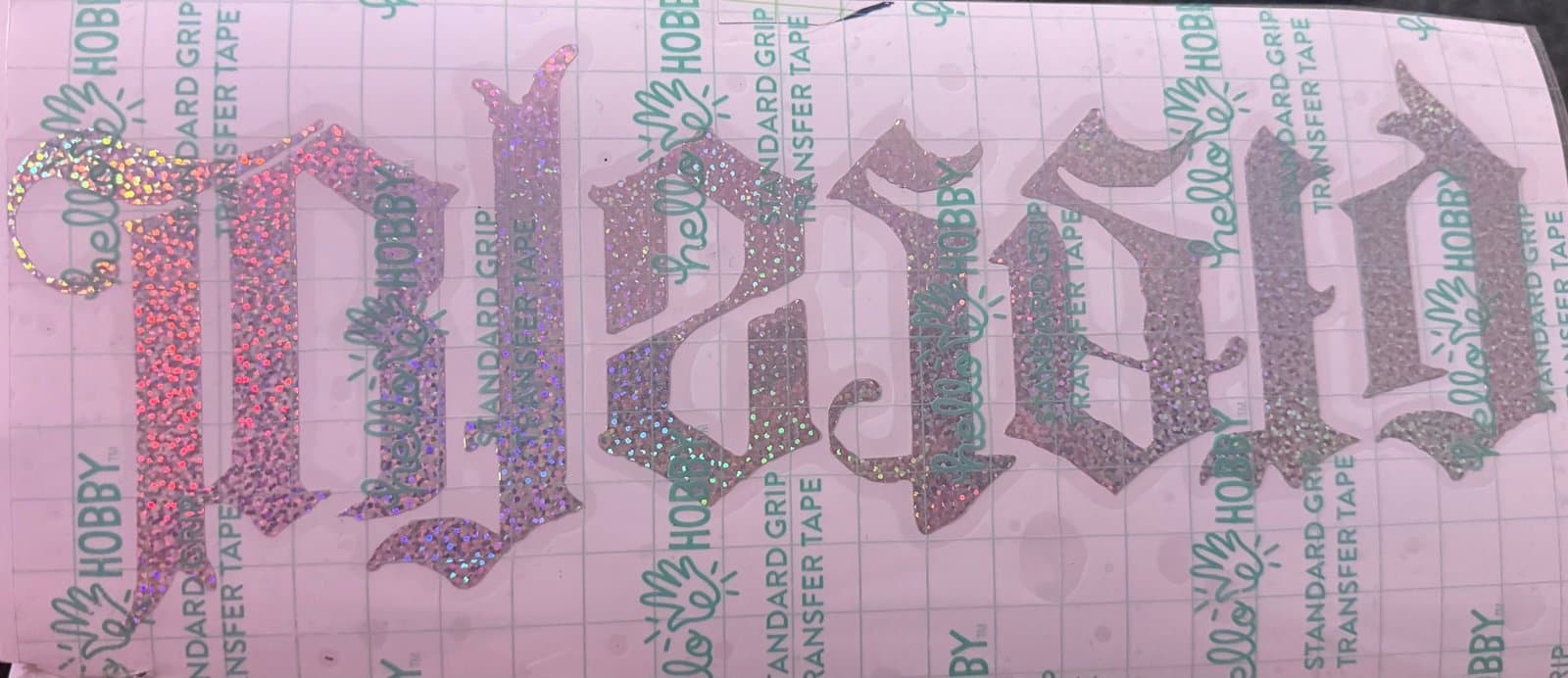 Upside down words GRATEFUL BLESSED - Thumbnail 2
