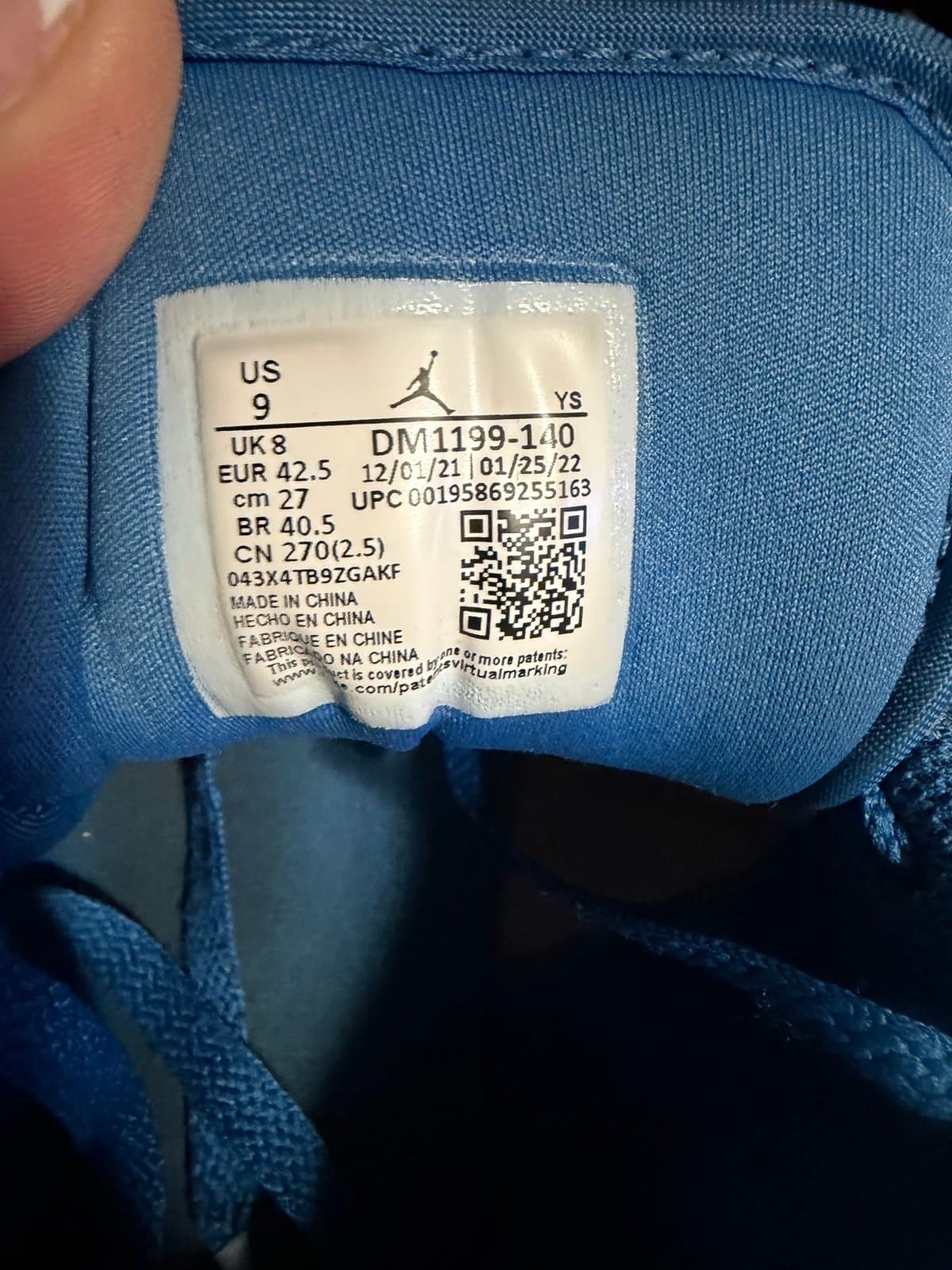 Nike Air Jordan 1 Low SE 'True Blue' - Thumbnail 7