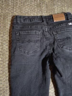 Lucky Brand Zoe Skinny Distressed Size 12 Girls Jeans Stretch 25 Inseam Denim - Thumbnail 8