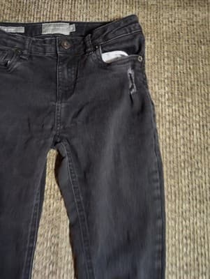 Lucky Brand Zoe Skinny Distressed Size 12 Girls Jeans Stretch 25 Inseam Denim - Thumbnail 5