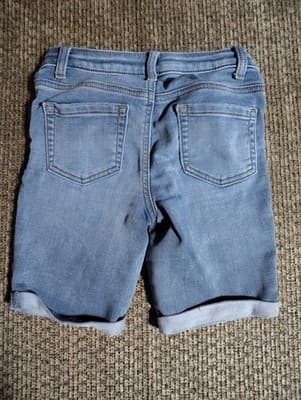 Cat & Jack Kids Super Stretch Denim Bermuda Shorts Light Blue Size M (7-8) - Thumbnail 5