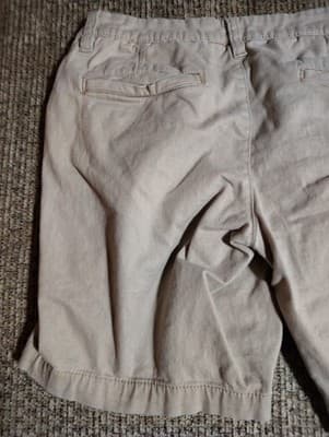 Aeropostale Chino Shorts Womens 5/6 Beige Khaki Twill Flat Front 29x8 - Thumbnail 7