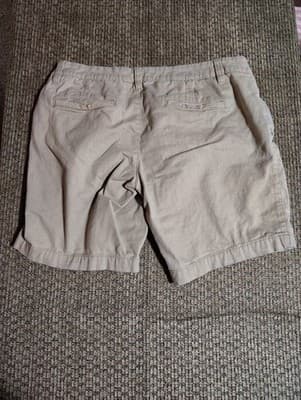 Aeropostale Chino Shorts Womens 5/6 Beige Khaki Twill Flat Front 29x8 - Thumbnail 6