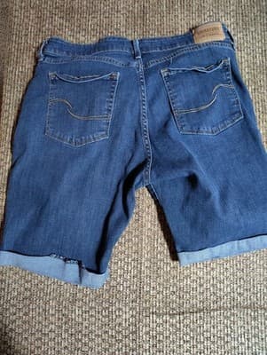 Shorts Signature by Levi Strauss & Co. Gold Label Girls' Bermuda Blue Sz14R - Thumbnail 5