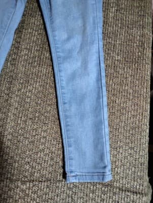 Wonder Nation Skinny Jeans Jean Light Wash Blue Jeans Denim 6 Girls - Thumbnail 3