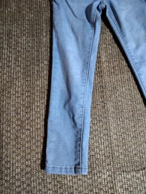 Wonder Nation Skinny Jeans Jean Light Wash Blue Jeans Denim 6 Girls - Thumbnail 2