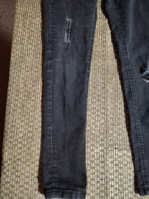 Lucky Brand Zoe Skinny Distressed Size 12 Girls Jeans Stretch 25 Inseam Denim - Thumbnail 2