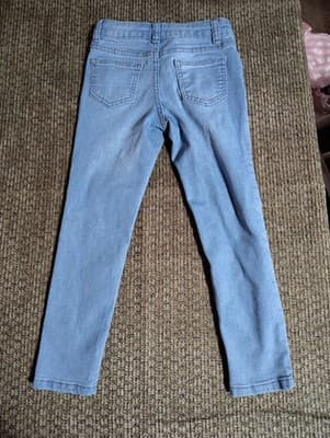 Wonder Nation Skinny Jeans Jean Light Wash Blue Jeans Denim 6 Girls - Thumbnail 5