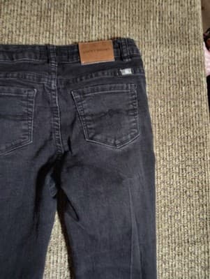 Lucky Brand Zoe Skinny Distressed Size 12 Girls Jeans Stretch 25 Inseam Denim - Thumbnail 9