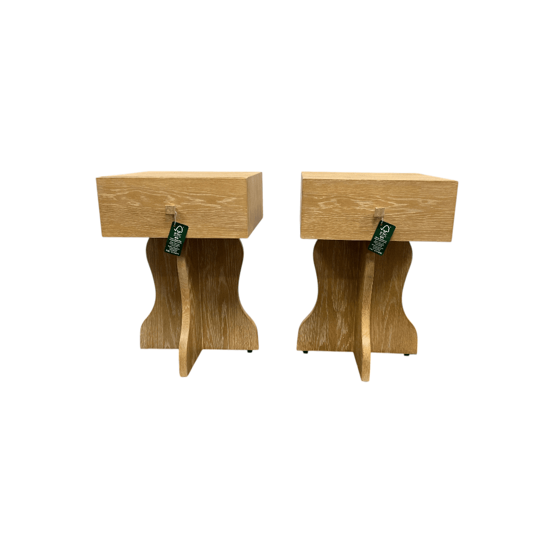 Lulu and Georgia Hourglass Nightstand Set of 2 - Thumbnail 2