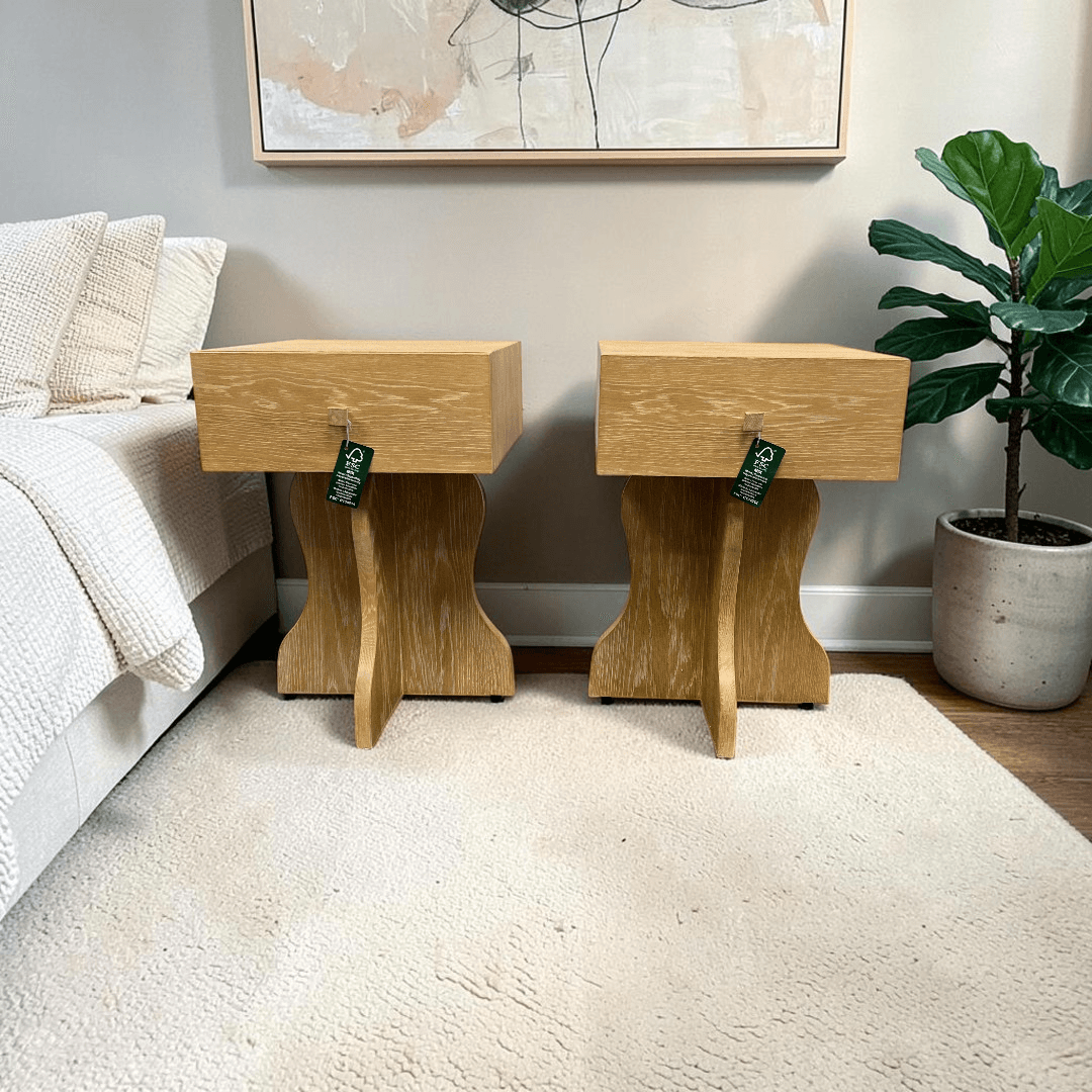 Lulu and Georgia Hourglass Nightstand Set of 2