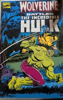 Wolverine Battles The Incredible Hulk #1 (Marvel Comics 1989)