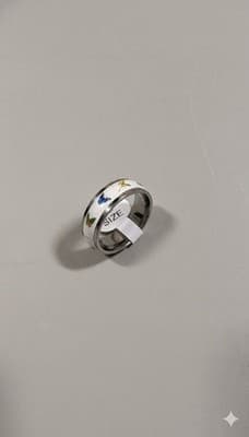 Whimsical Butterfly Band Ring | Stainless Steel Color Jewelry - US 10