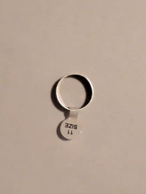 New Greek Key Band Ring - Stainless Steel Silver Size 11 - Men’s / Unisex - Thumbnail 3