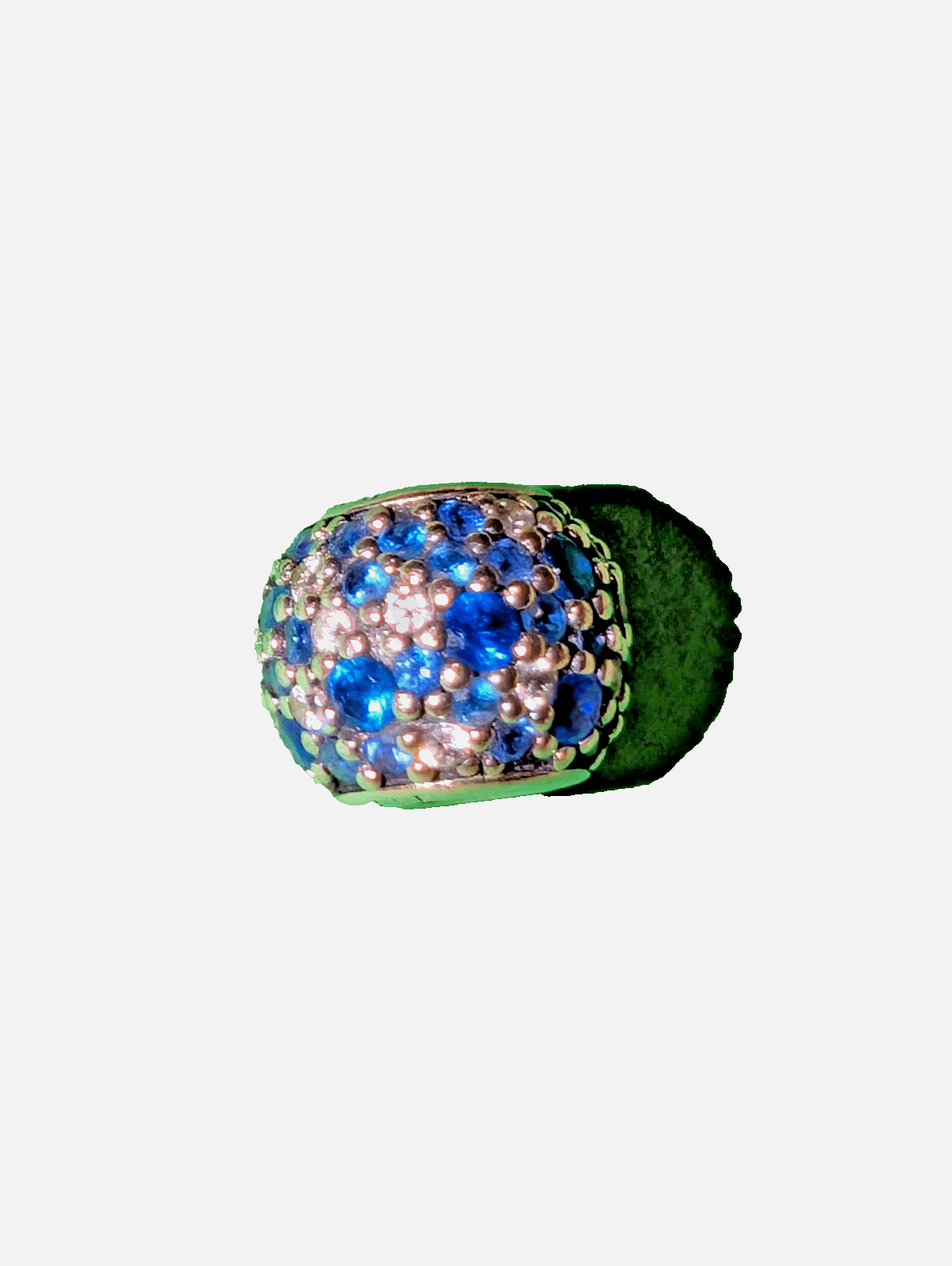 Pandora Sky Mosaic Pave Charm Mixed Blue Crystals S925 Silver NWOT Retired