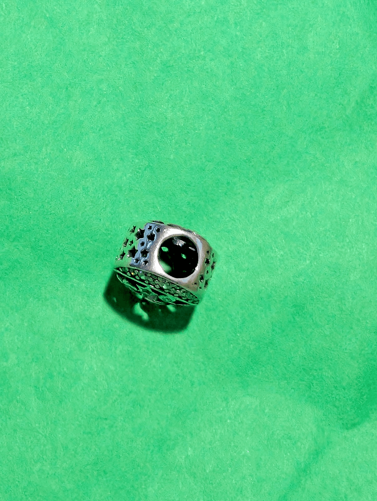 Authentic Pandora Sparkling Night Sky Charm S925 Sterling Silver Retired Moon - Thumbnail 2