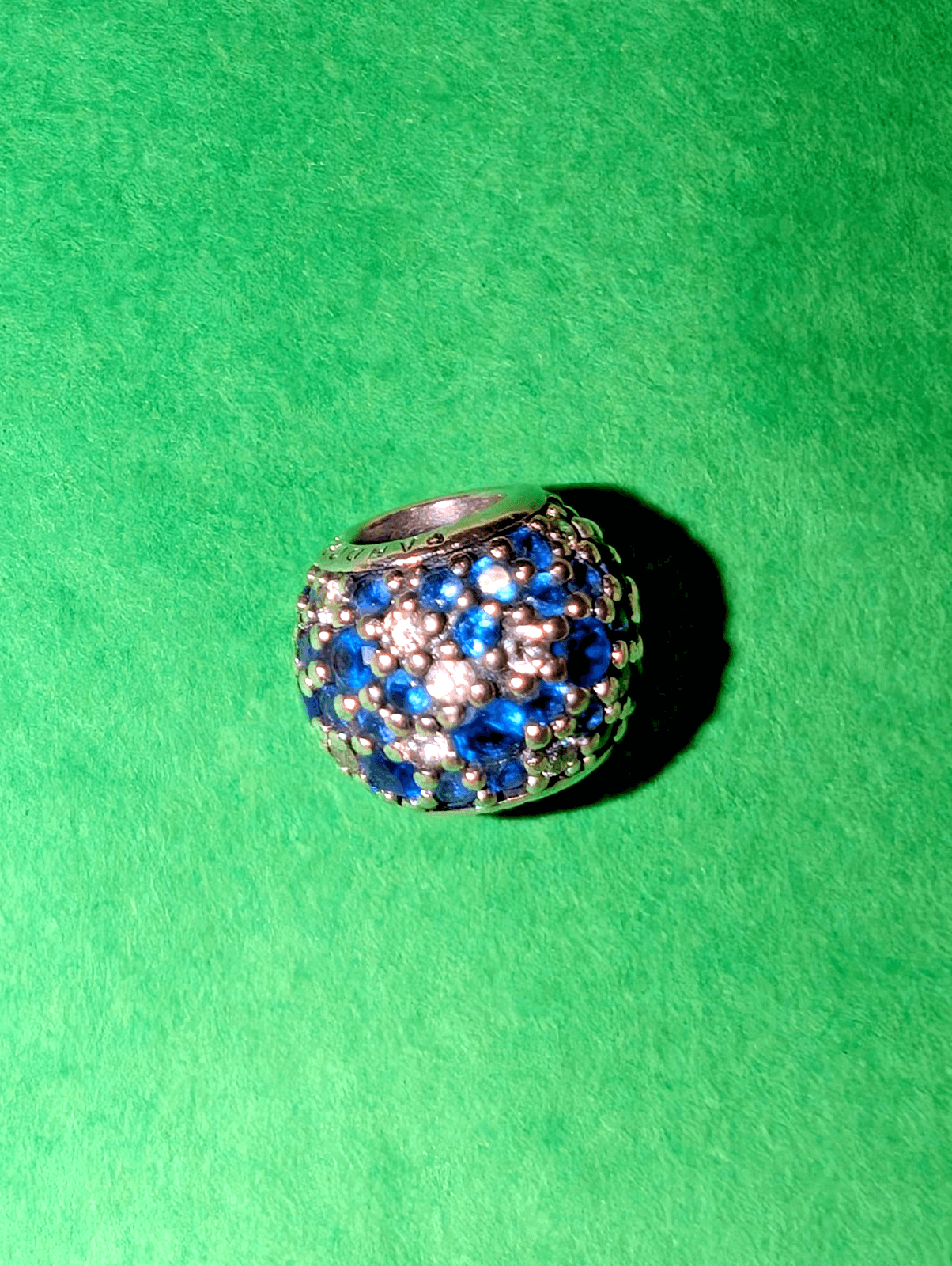 Pandora Sky Mosaic Pave Charm Mixed Blue Crystals S925 Silver NWOT Retired - Thumbnail 2