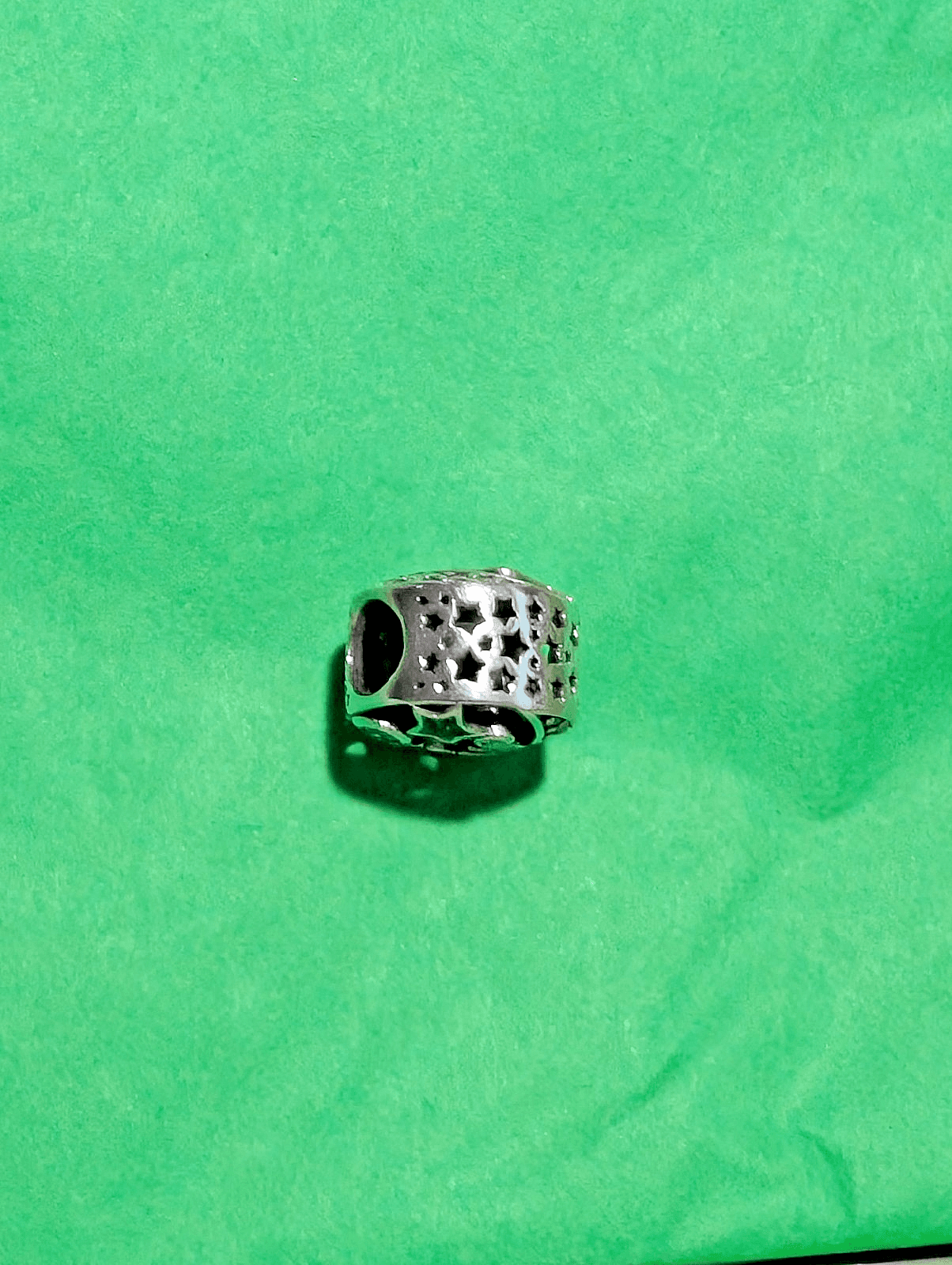 Authentic Pandora Sparkling Night Sky Charm S925 Sterling Silver Retired Moon - Thumbnail 3