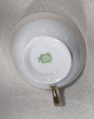 Antique 1918 Noritake M Morimura Floral Gold Trim Coffee Tea Cup Replacement - Thumbnail 2