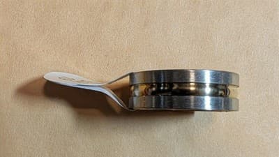 New! Two-Tone Stainless Steel Band Ring - Size 19 (US Size 9)