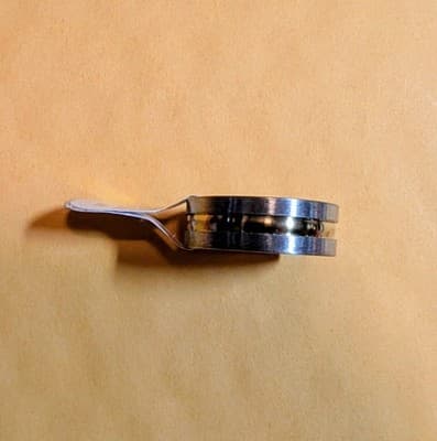 New! Two-Tone Stainless Steel Band Ring - Size 19 (US Size 9) - Thumbnail 2