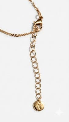 Nordstrom Gold Tone Heart Necklace Crystal Cluster Singapore Chain 16" Dainty - Thumbnail 3
