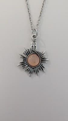 Sun Pendant Adjustable Necklace – Radiant Boho Adjustable Sun Necklace - Thumbnail 2