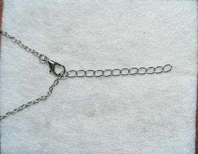 Enchanted Leaf Moonstone Necklace - Silver-Tone - Thumbnail 3