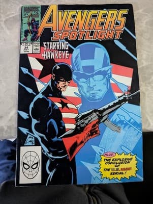 Avengers Spotlight #34 VF Marvel Comic Books Hawkeye US Agent 25 HH111