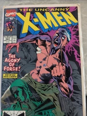 Uncanny X-Men #263 Marvel Comics 1990 The Agony of Forge Marc Silvestri VF