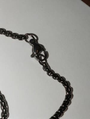 Men Cross Necklace Black Stainless Steel I Can Do All Things Philippians Pendant - Thumbnail 2